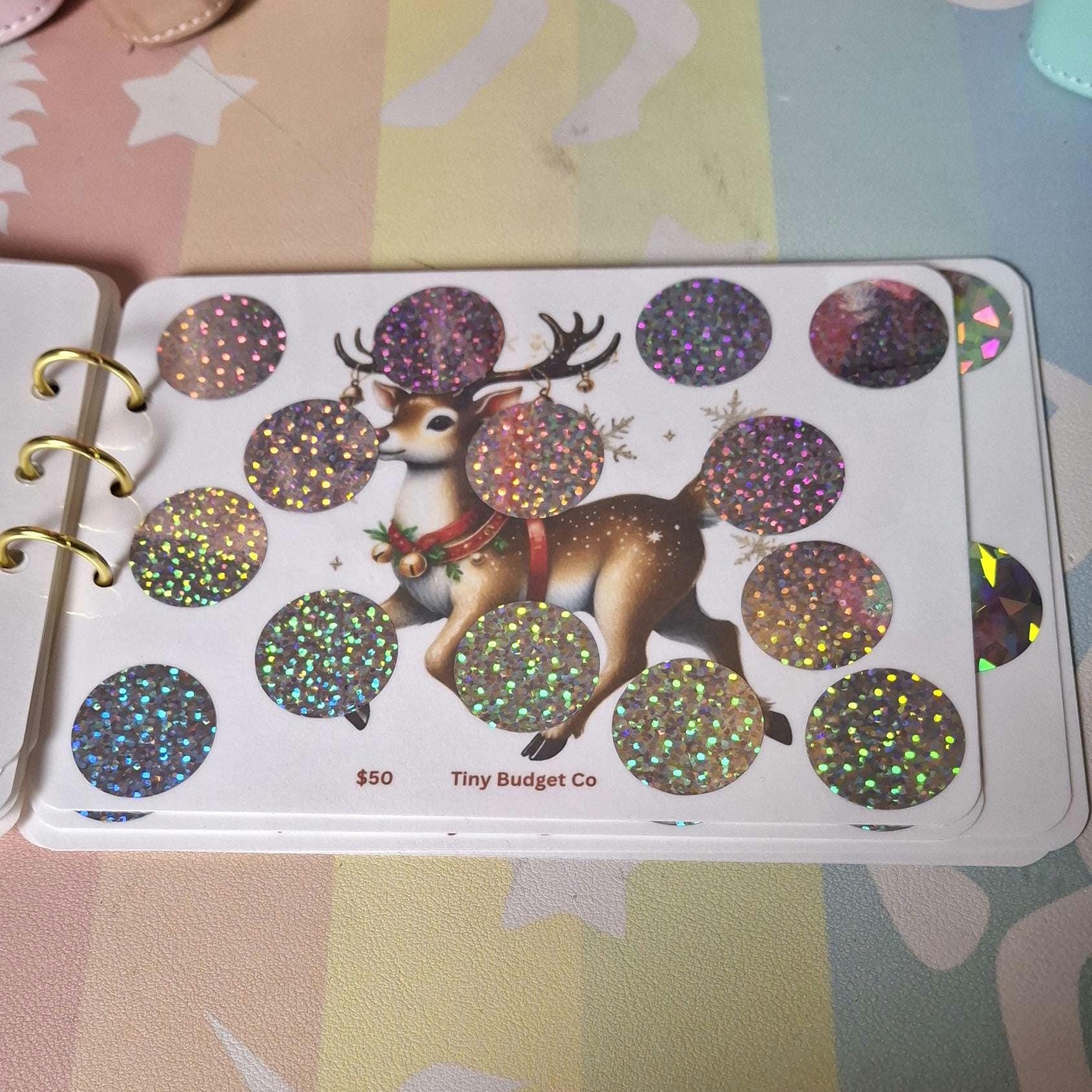 Festive Christmas Saving Book Scratch Off Saving challenges for Low income Savings