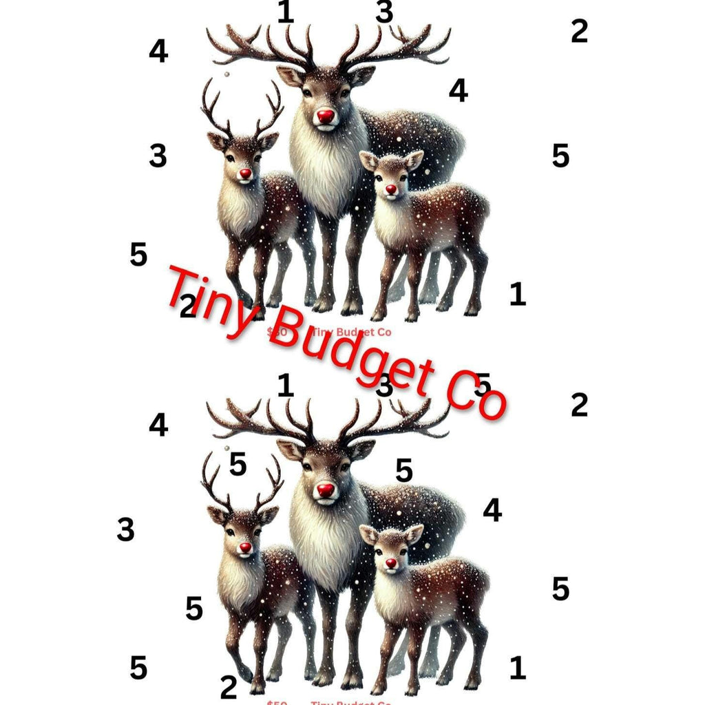 Reindeer Family Saving Challenge