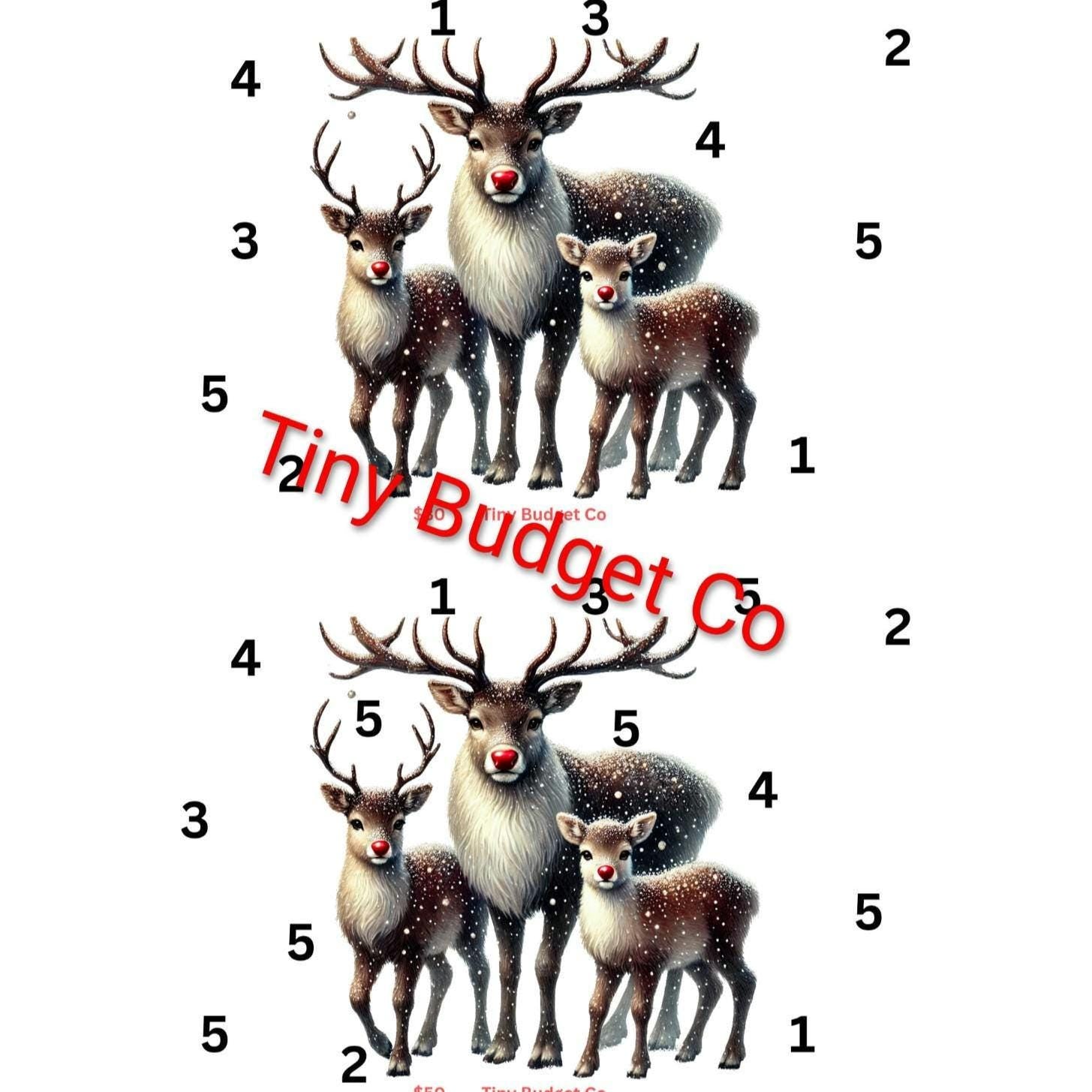 Reindeer Family Saving Challenge
