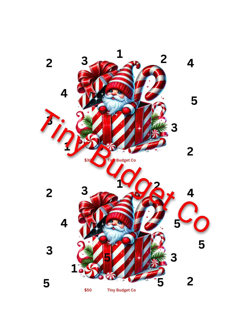 Peppermint Santa Gnome Saving Challenge