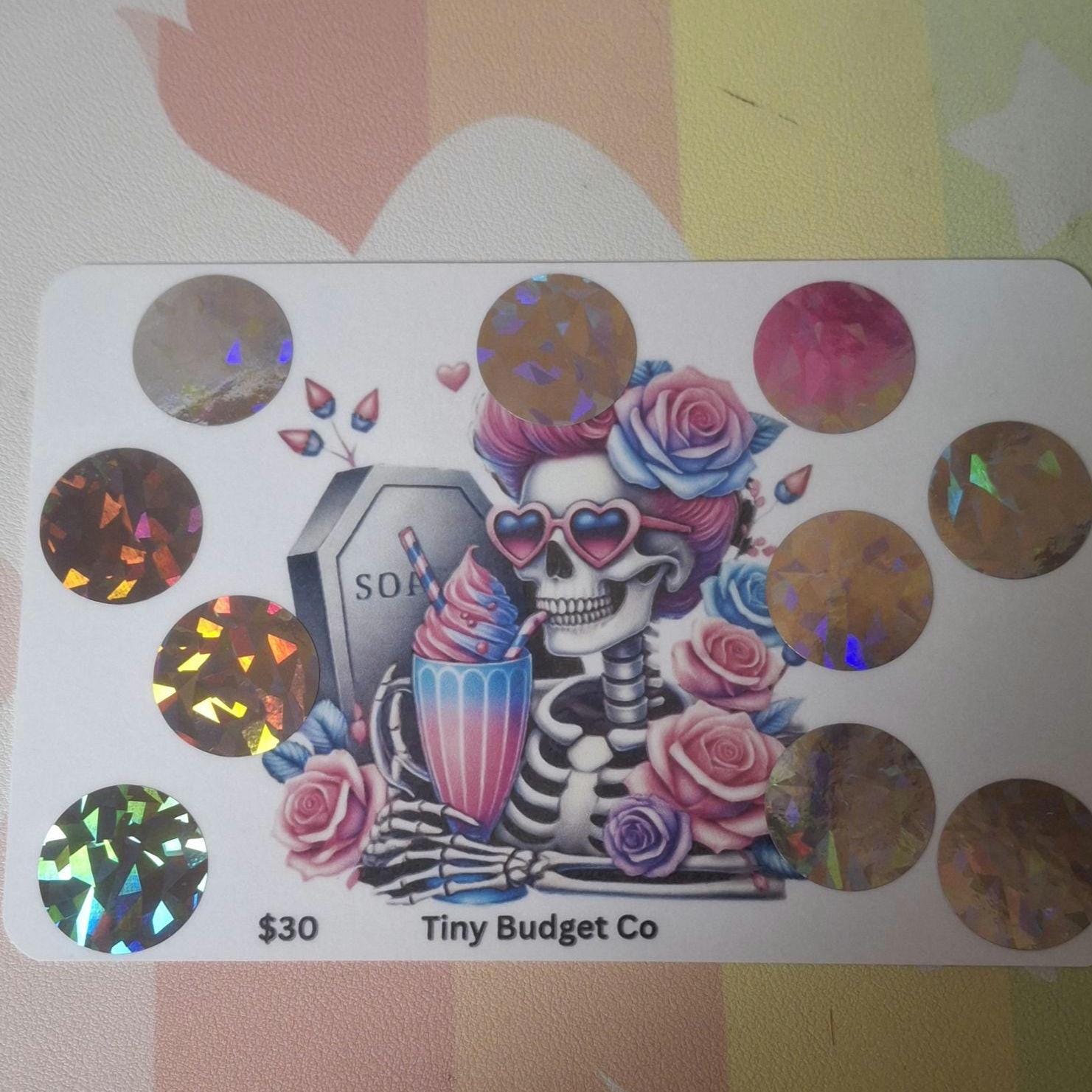 Skeleton Woman Scratch-Off Saving Challenge | Low Income Budget Challenge | Save 30 or 50 | Halloween