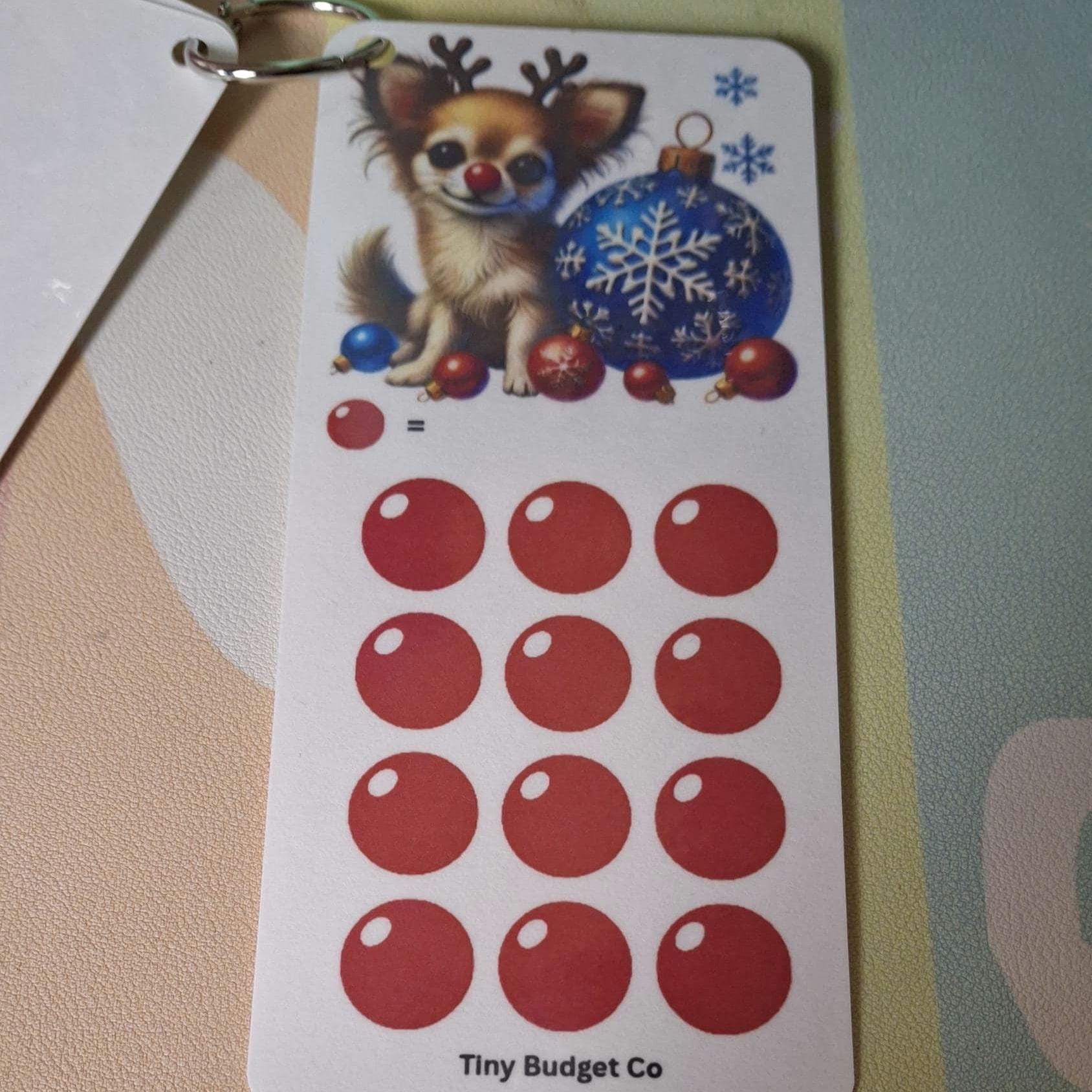 Red Nose Reindeer Pup Christmas Scratch Off and Mini Saving Challenge Set