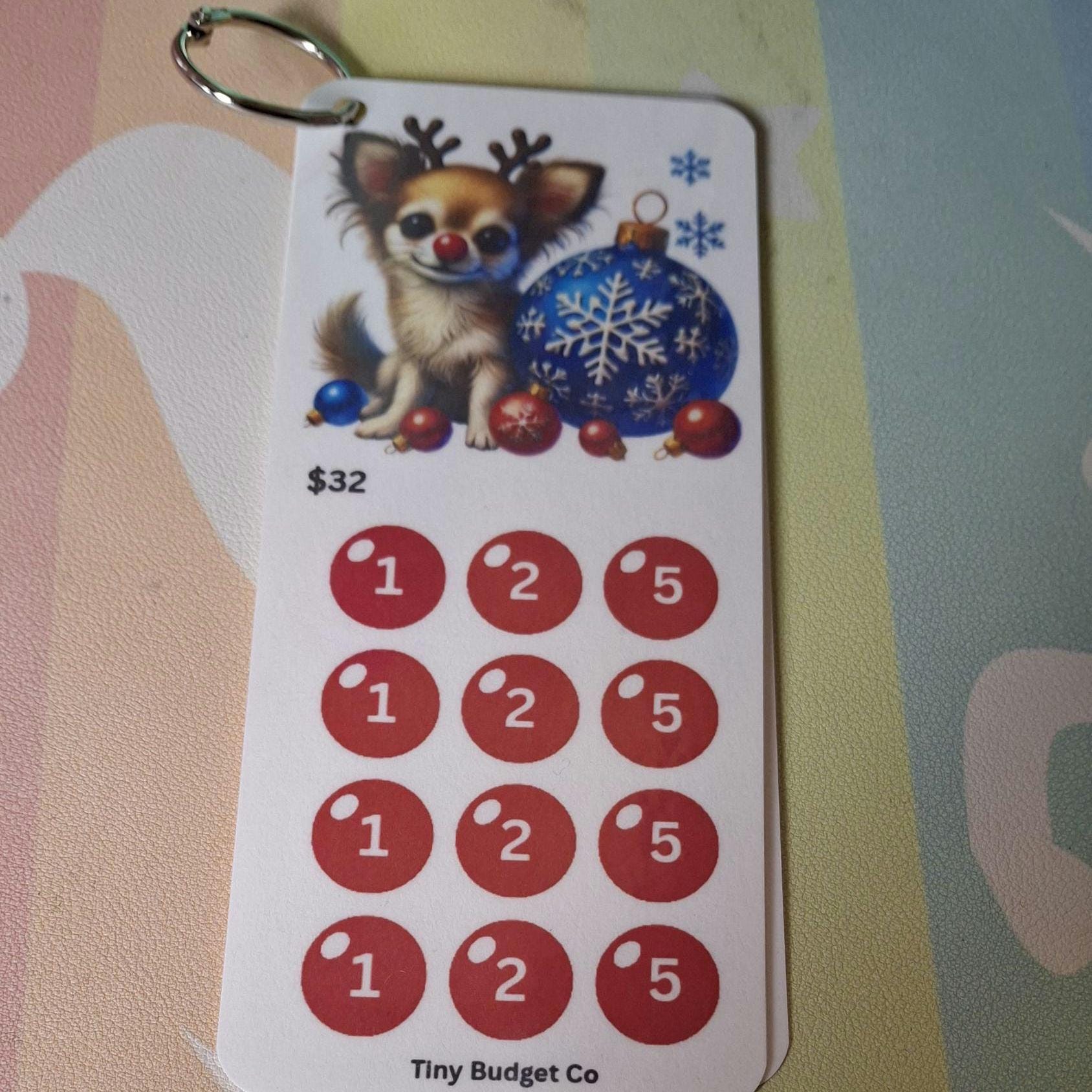 Red Nose Reindeer Pup Christmas Scratch Off and Mini Saving Challenge Set