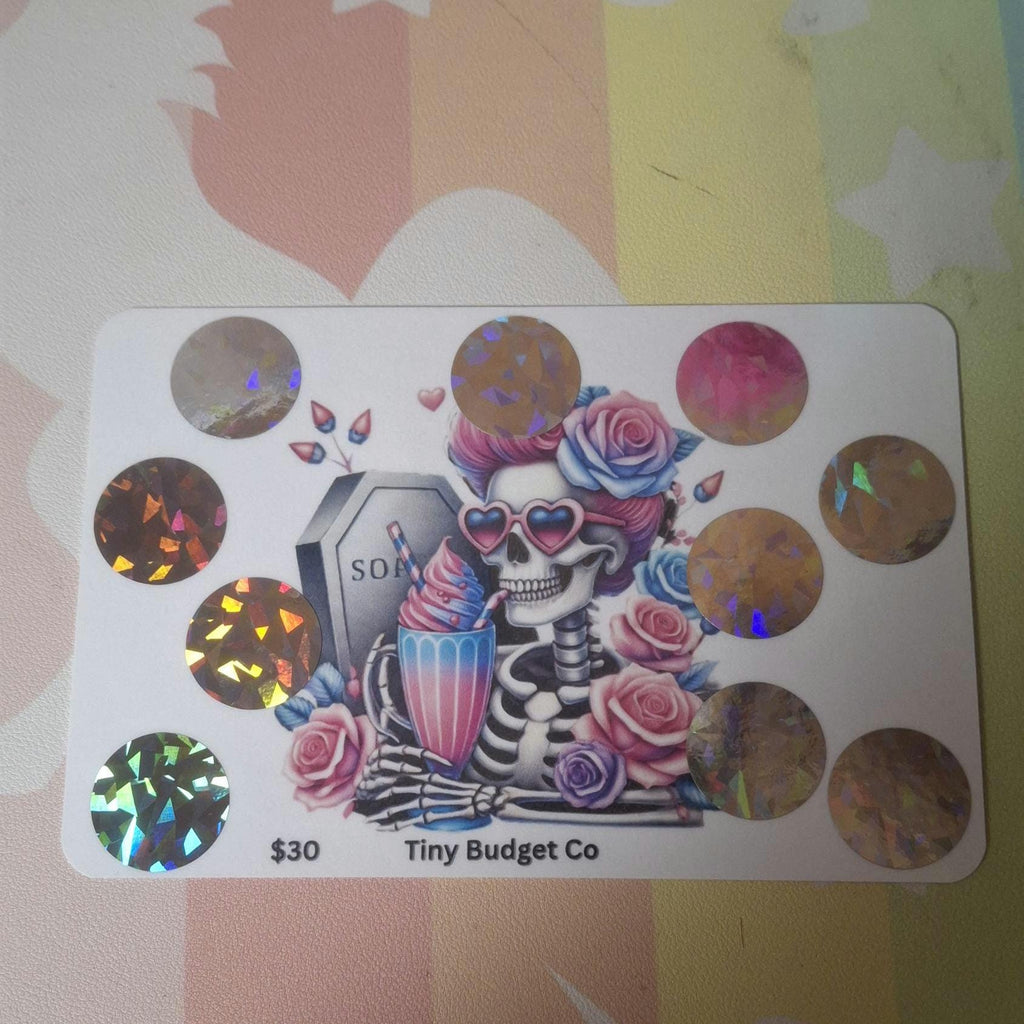 Skeleton Woman Scratch-Off Saving Challenge | Low Income Budget Challenge | Save 30 or 50 | Halloween