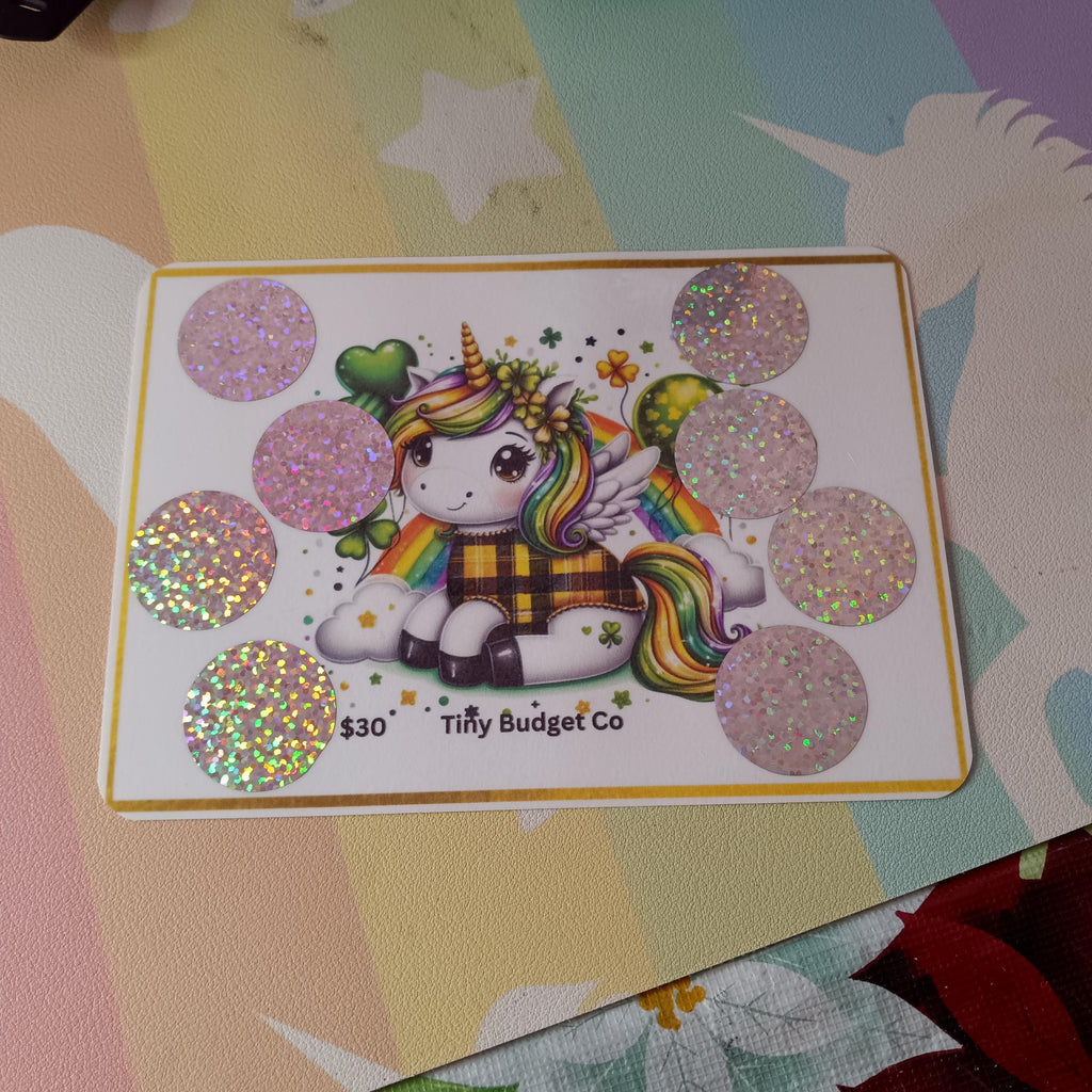 Pegasus St Patrick's Day Scratch Off Saving Challenge Low Income