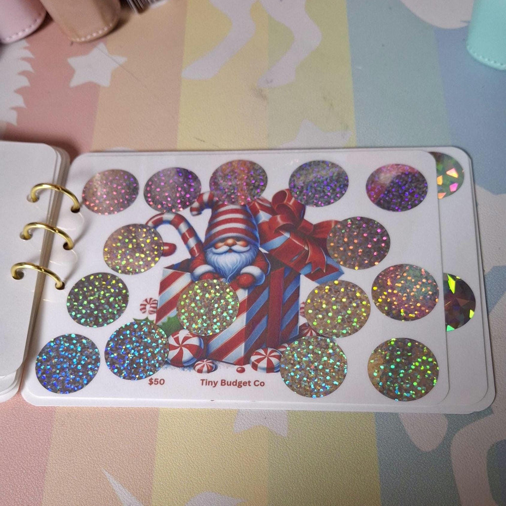 Festive Christmas Saving Book Scratch Off Saving challenges for Low income Savings