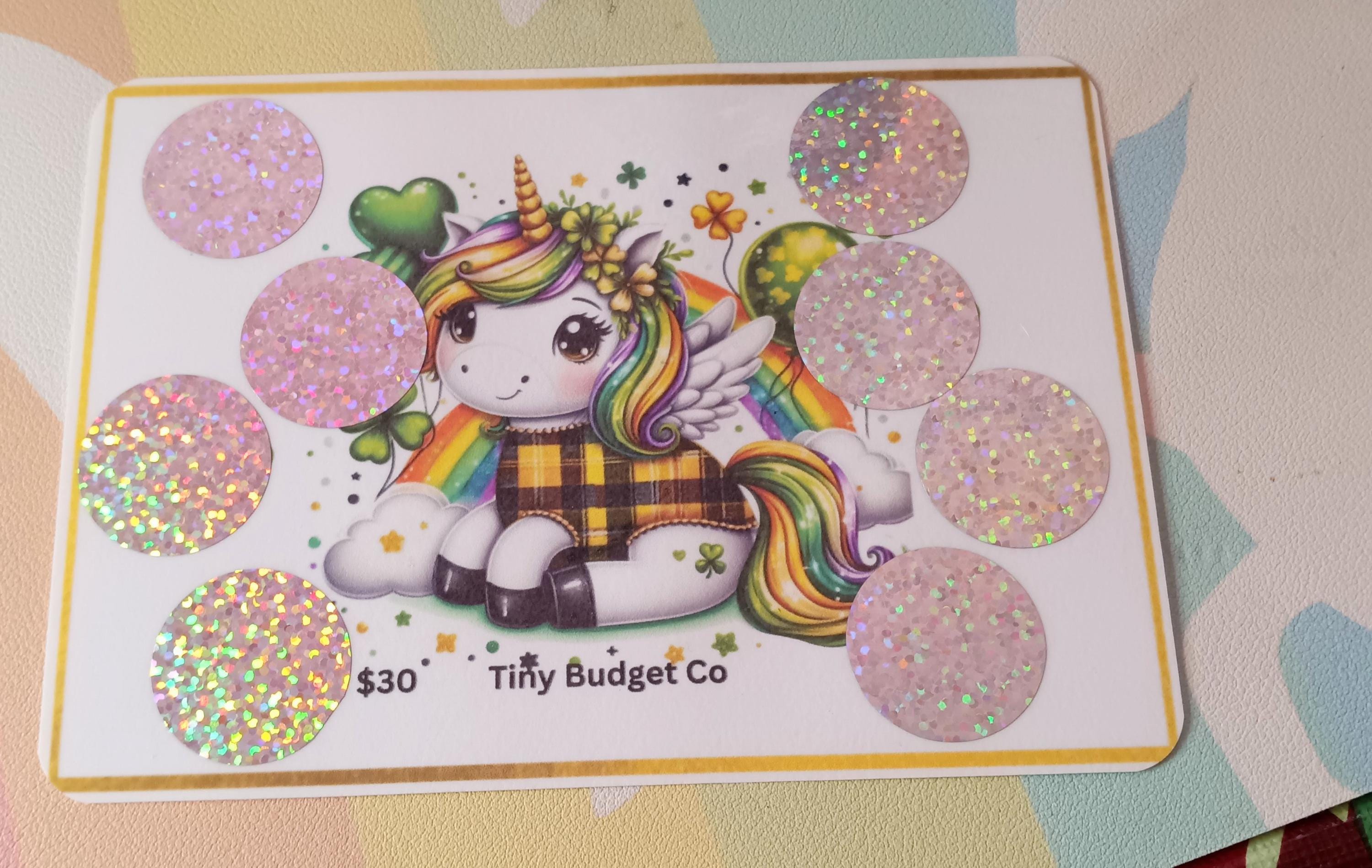 Pegasus St Patrick's Day Scratch Off Saving Challenge Low Income