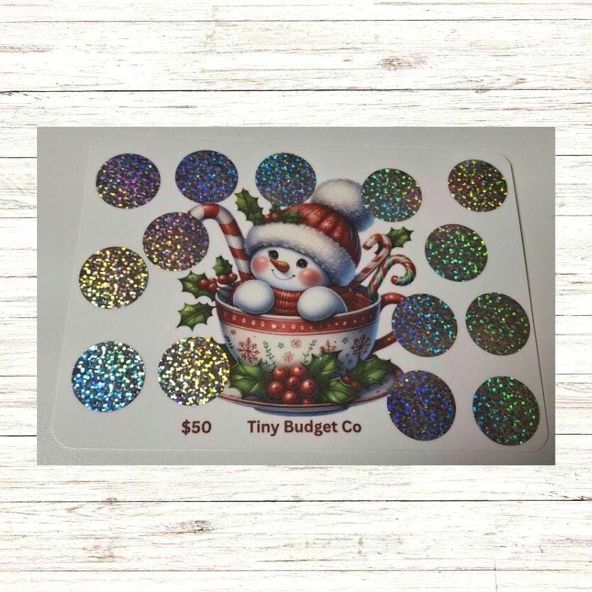 Christmas Snowman Scratch Off Savings Challenge: Holiday Budget-friendly