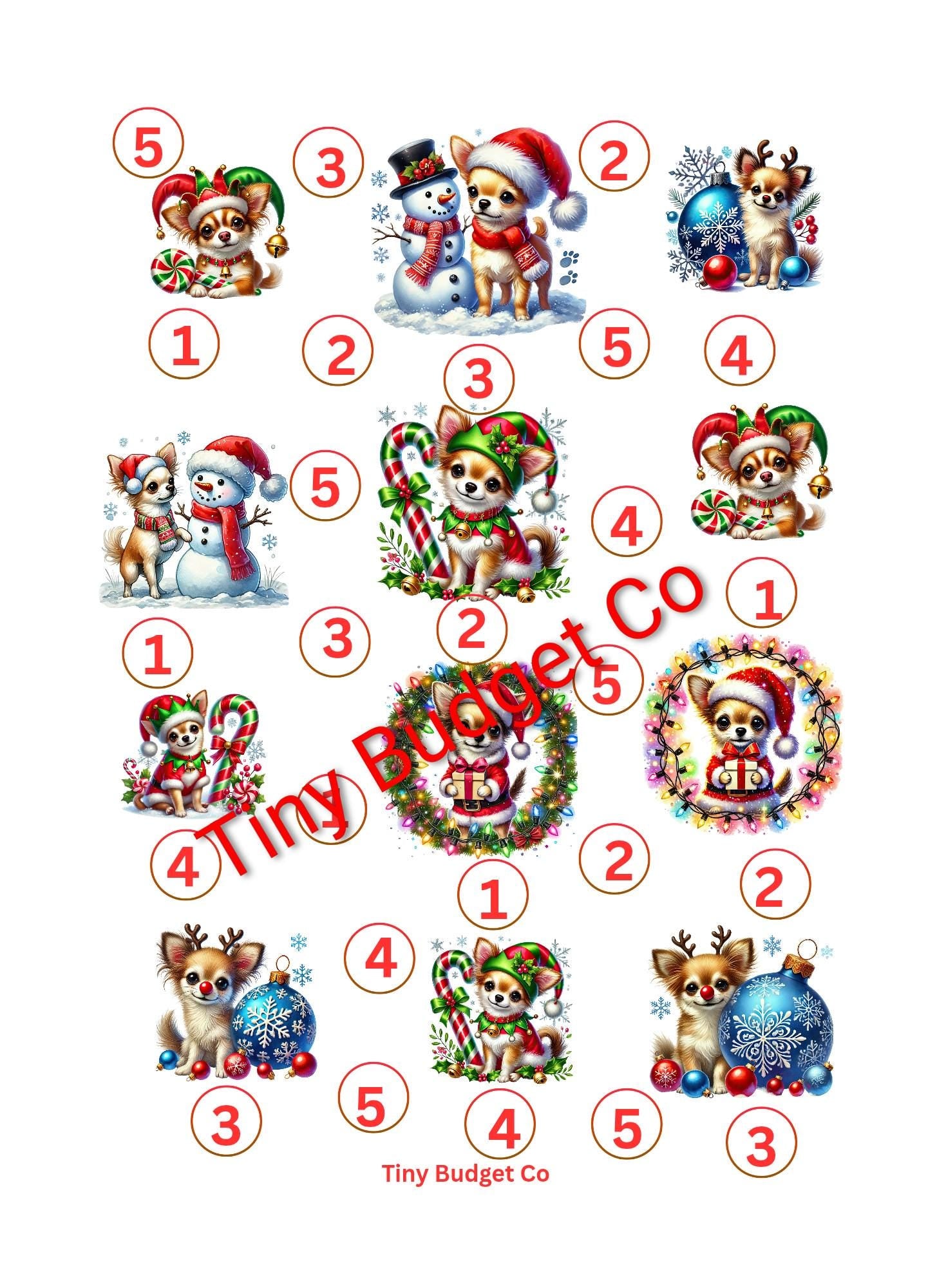 Christmas Mystery pup Saving Challenge Digital Download