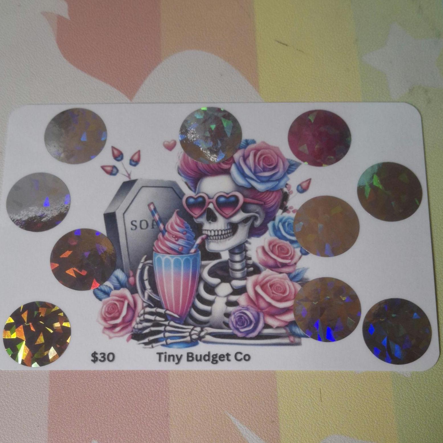 Skeleton Woman Scratch-Off Saving Challenge | Low Income Budget Challenge | Save 30 or 50 | Halloween