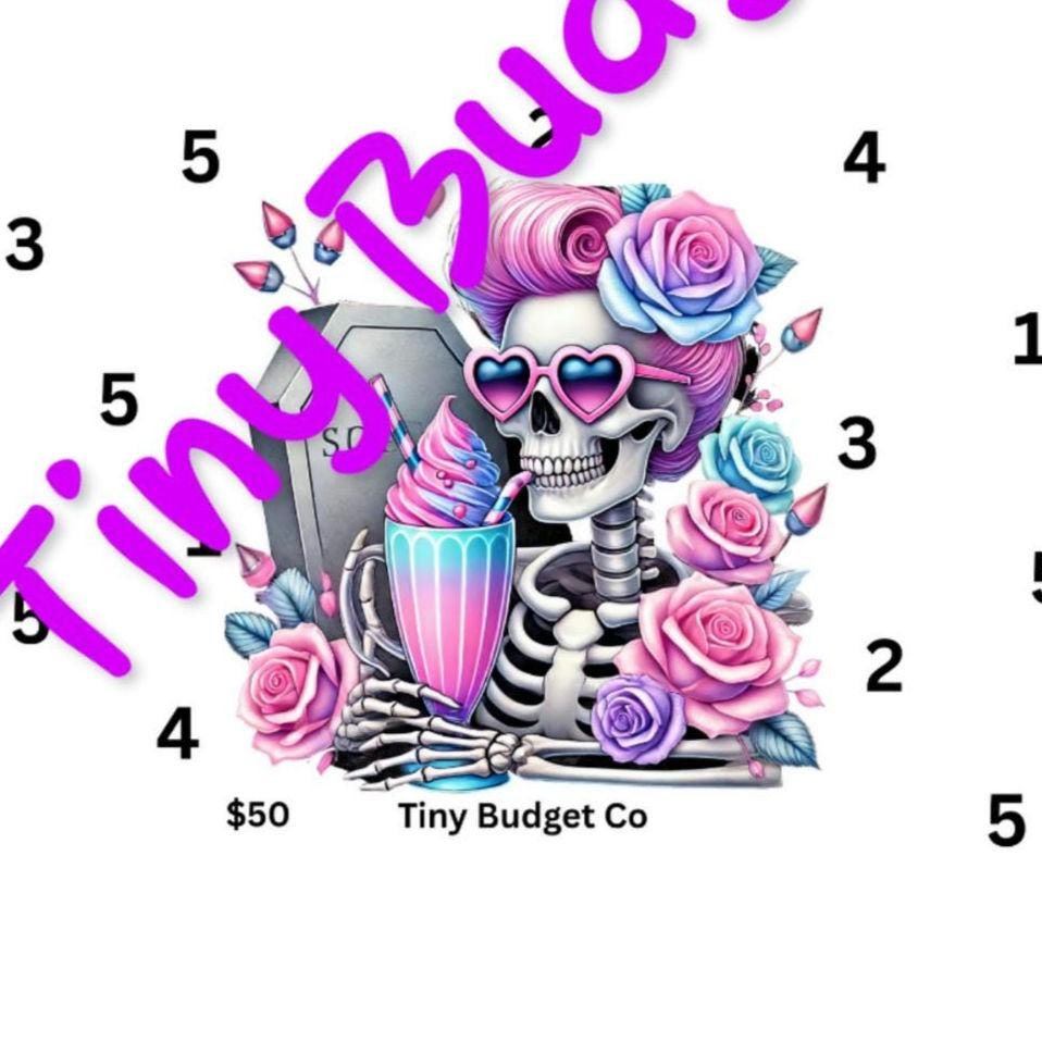 Pastel Skeleton Saving Challenges | Low Income Budget Challenge | Save 30 & 50 | Printable Halloween