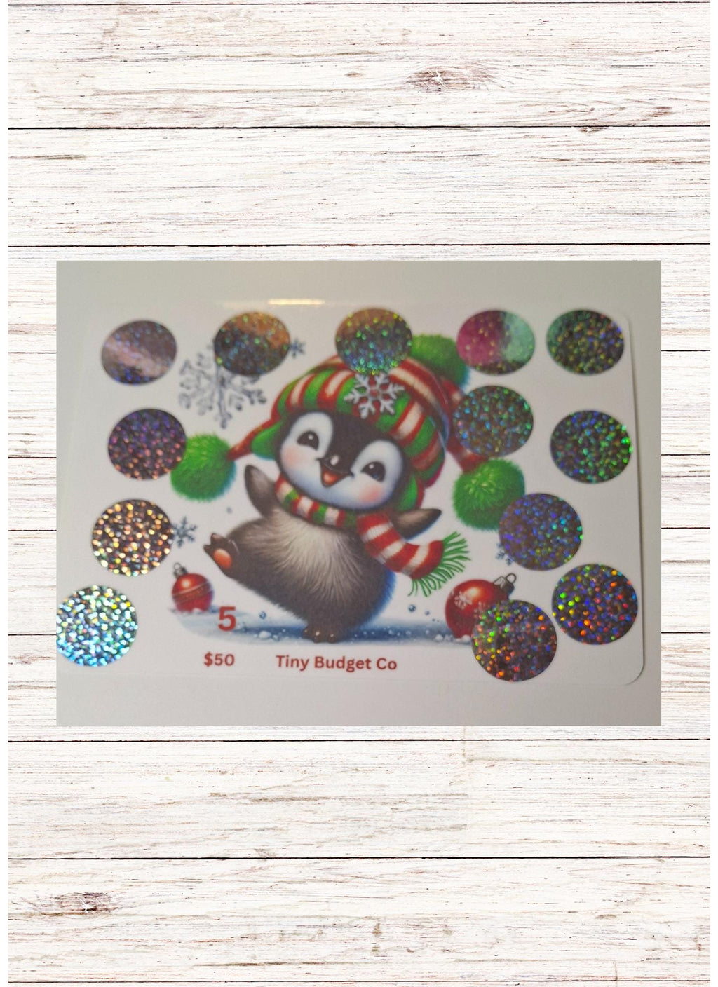 Christmas Penguin Saving Challenge | Save 30 or 50 | Low Income, Laminated