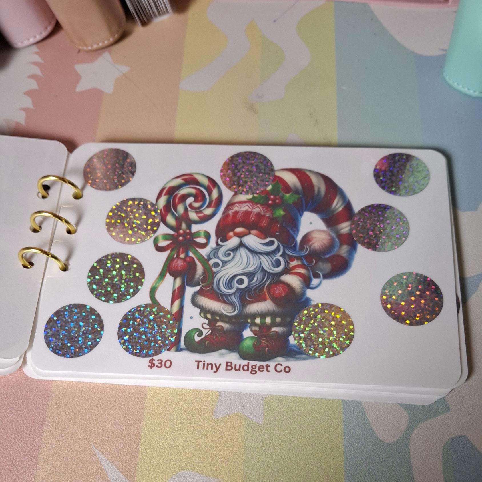 Festive Christmas Saving Book Scratch Off Saving challenges for Low income Savings