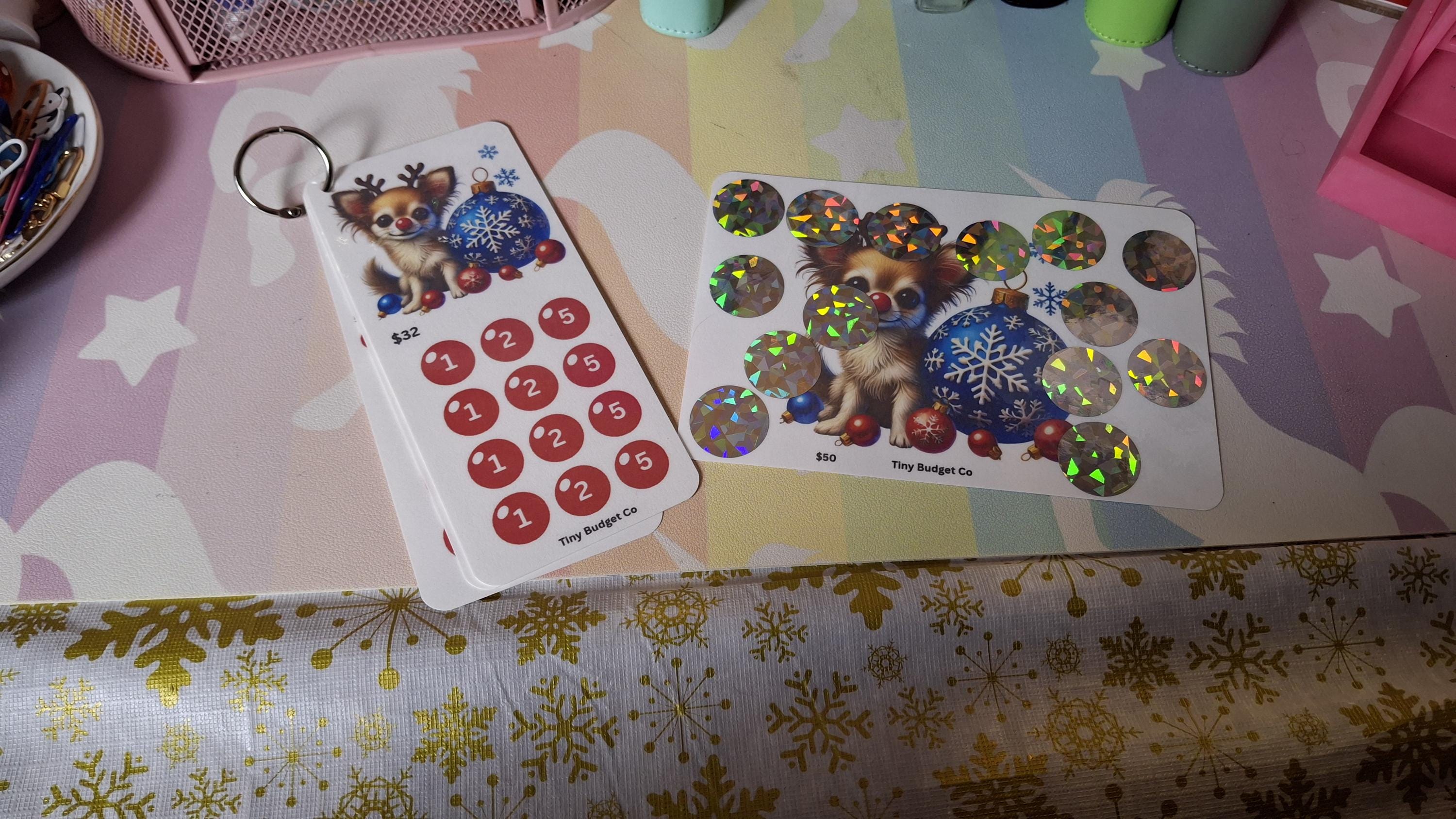 Red Nose Reindeer Pup Christmas Scratch Off and Mini Saving Challenge Set