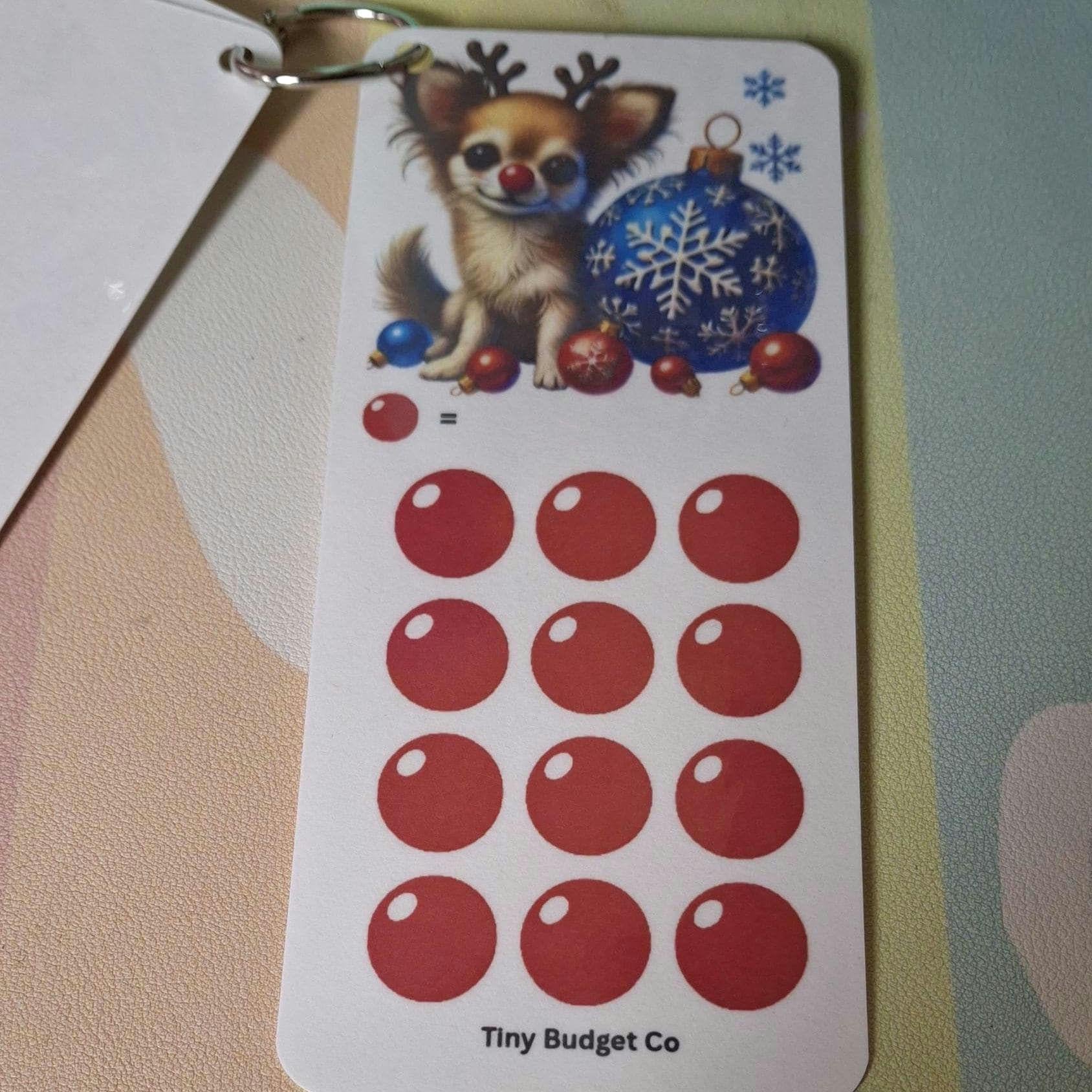 Red Nose Reindeer Pup Christmas Scratch Off and Mini Saving Challenge Set